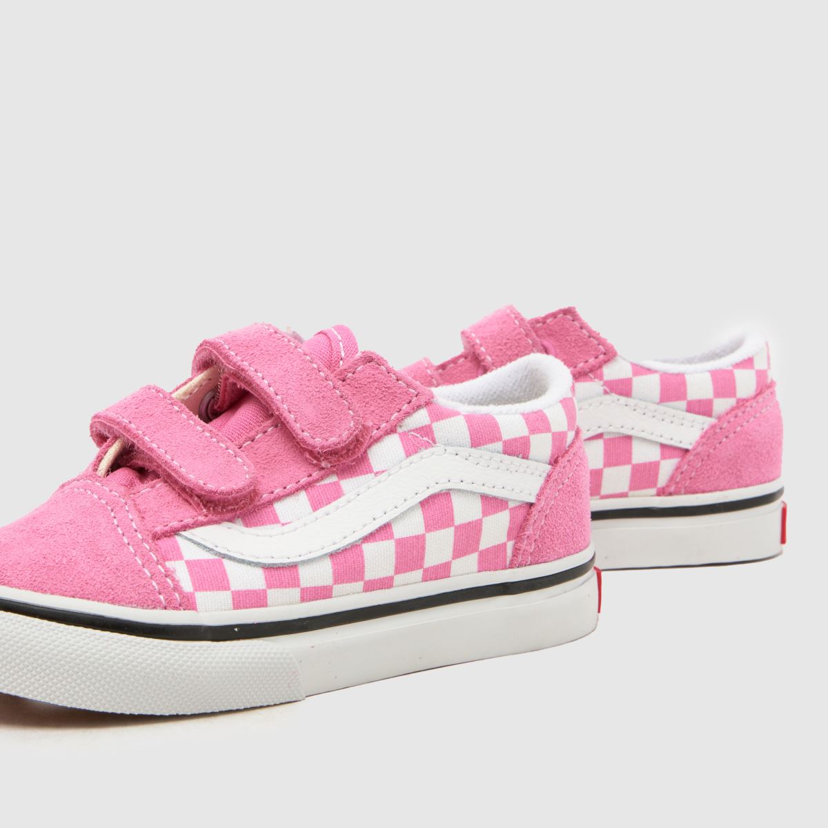 Vans Old Skool V Girls Toddler in White & Pink Vans Old Skool V 7
