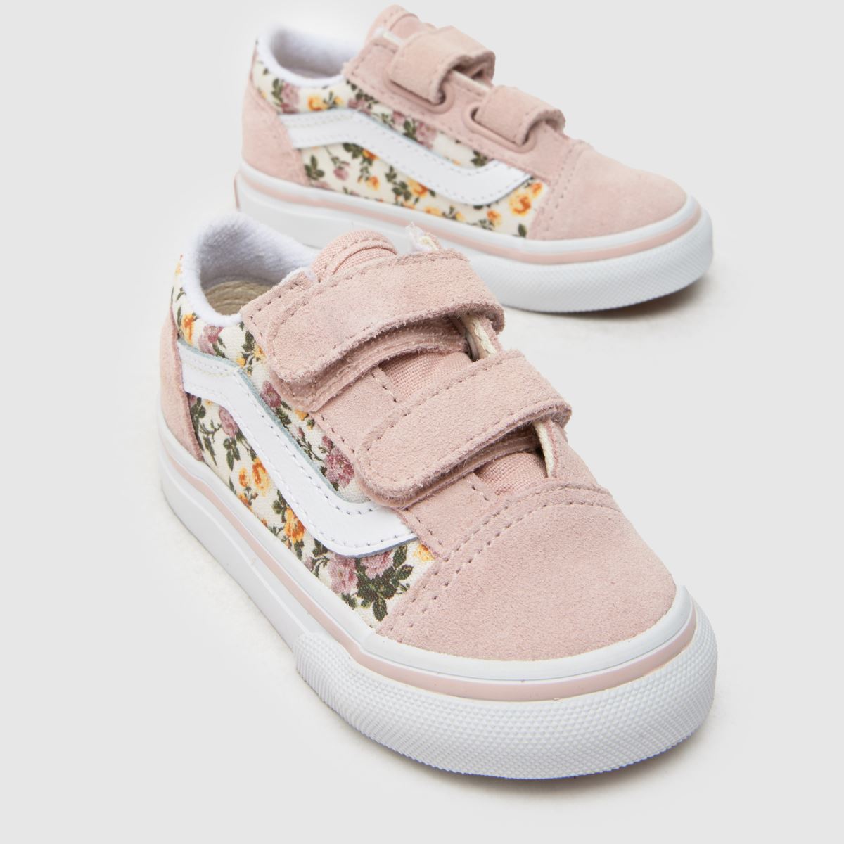 Vans Old Skool V Girls Toddler in Pink Multi Vans Old Skool V 4