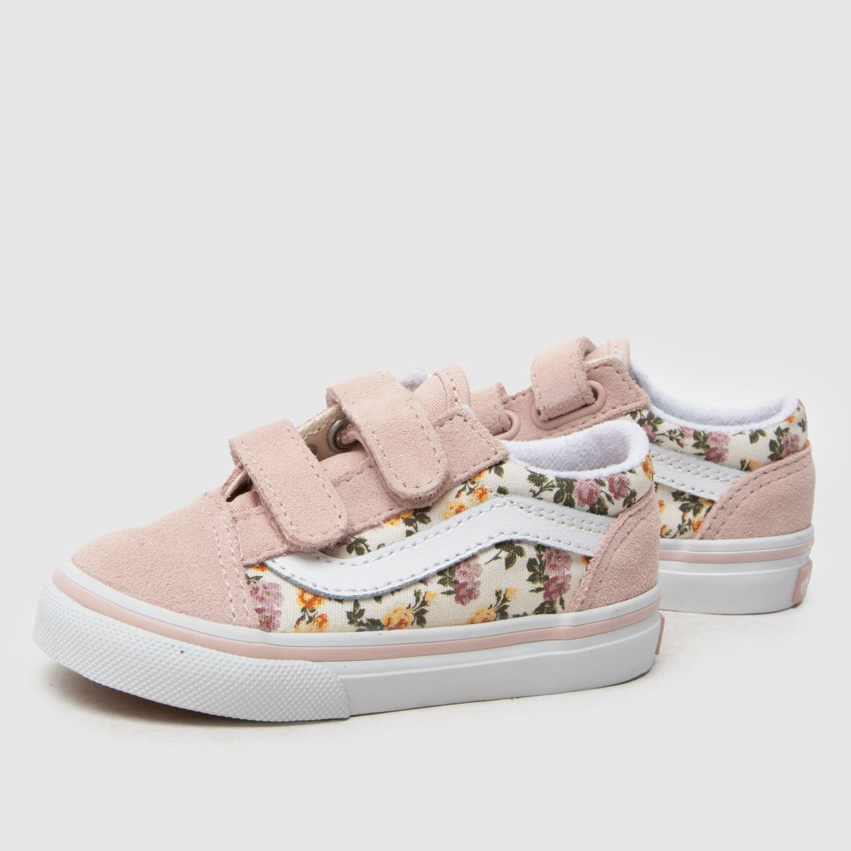 Vans Old Skool V Girls Toddler in Pink Multi Vans Old Skool V 7