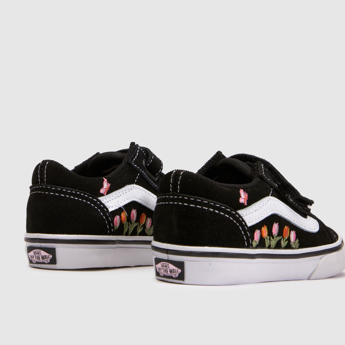 Vans Old Skool 2V Girls Toddler in Black Multi Vans Old Skool 2V 7