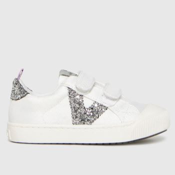 victoria white & silver huellas trainer 2v trainers toddler victoria white & silver huellas trainer 2v trainers toddler