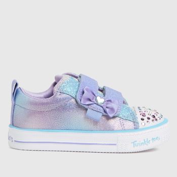 SKECHERS pale pink shuffle lites sweet trainers toddler SKECHERS pale pink shuffle lites sweet trainers toddler