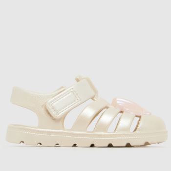 JUJU JELLIES Off-White Pearly Shell Cherub Girls Toddler
