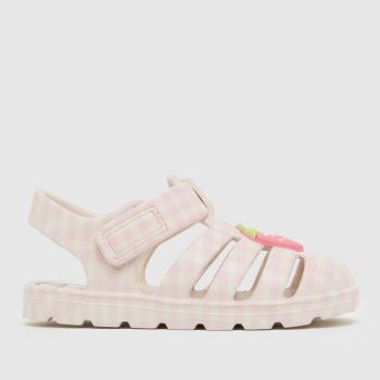 JUJU JELLIES White & Pink Strawberry Check Cherub Girls Toddler