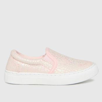schuh pale pink misty leopard slip on trainers toddler schuh pale pink misty leopard slip on trainers toddler