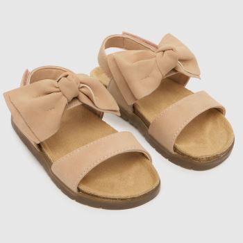 schuh Pale Pink Tartan Bow Girls Toddler