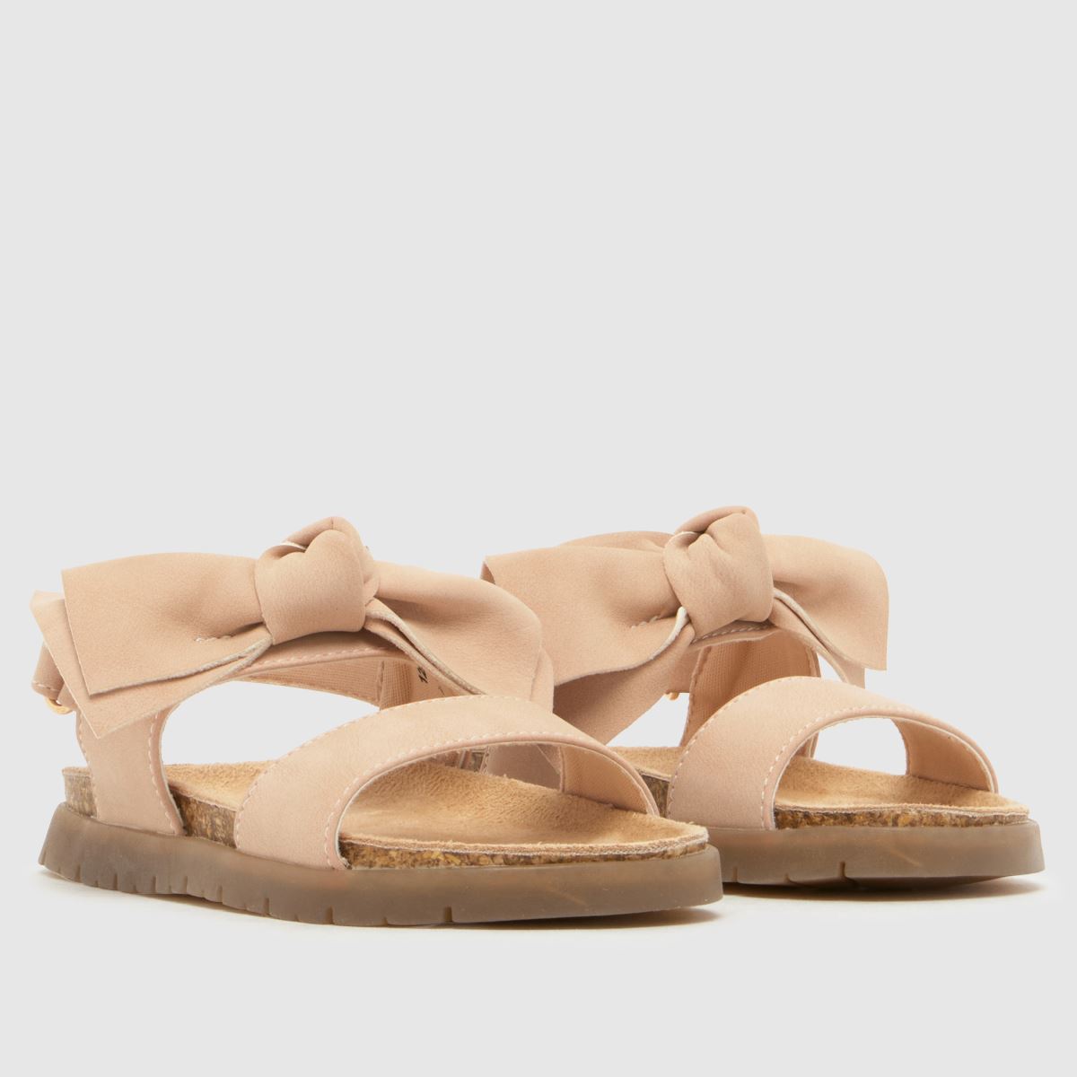 schuh Tartan Bow Girls Toddler in Pale Pink schuh Tartan Bow 1