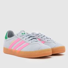 adidas Gazelle Girls Junior in Silver adidas Gazelle,2 of 4