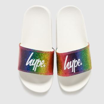 Hype multi holo glitter Girls Junior Sandals Hype multi holo glitter Girls Junior Sandals