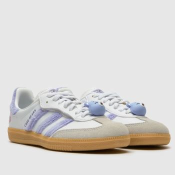 adidas White & Purple Samba OG x Care Bears Girls Junior