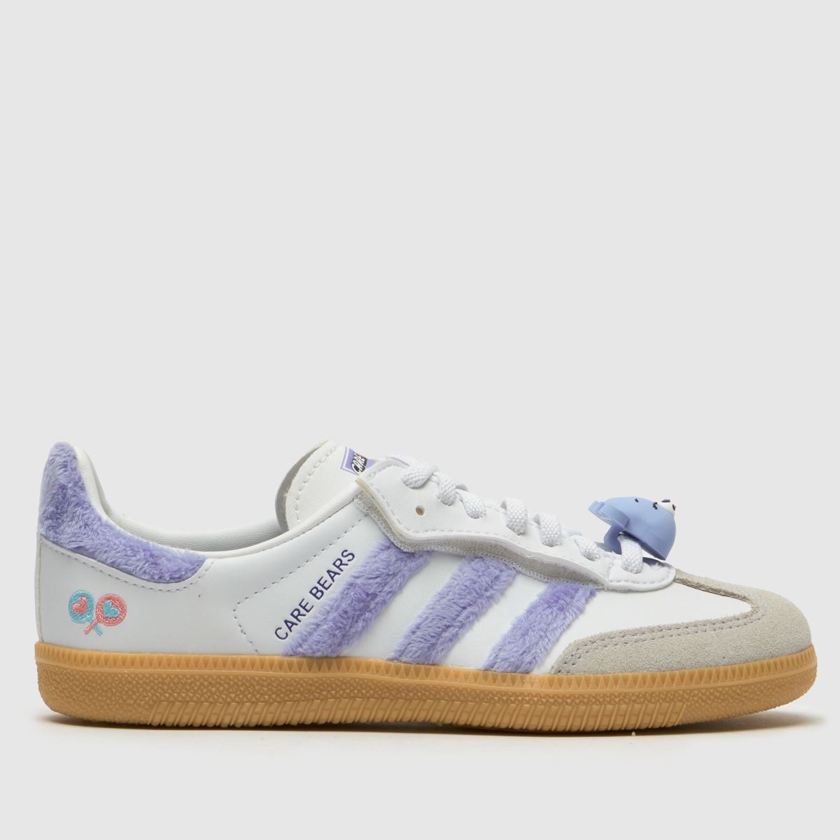adidas Samba OG x Care Bears Girls Junior in White & Purple adidas Samba OG x Care Bears 1