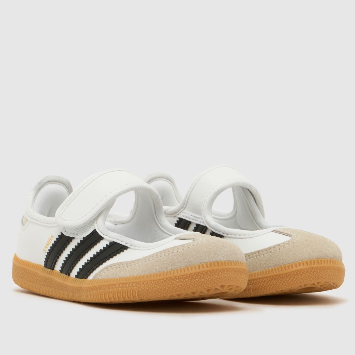adidas Samba Jane Girls Junior in White & Black adidas Samba Jane 1