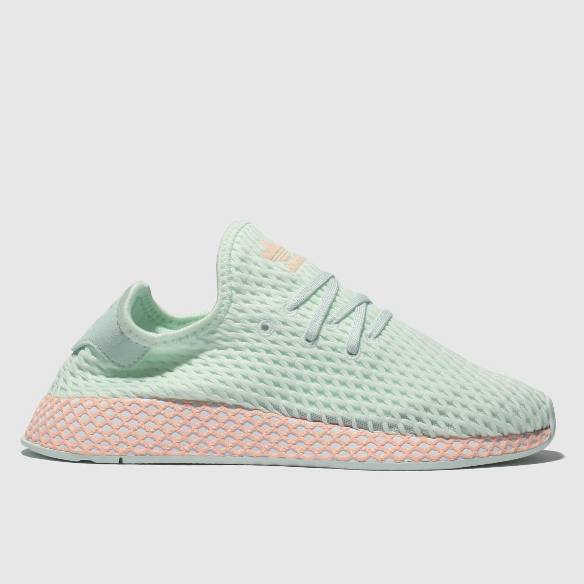 Girls light green adidas deerupt runner trainers | schuh