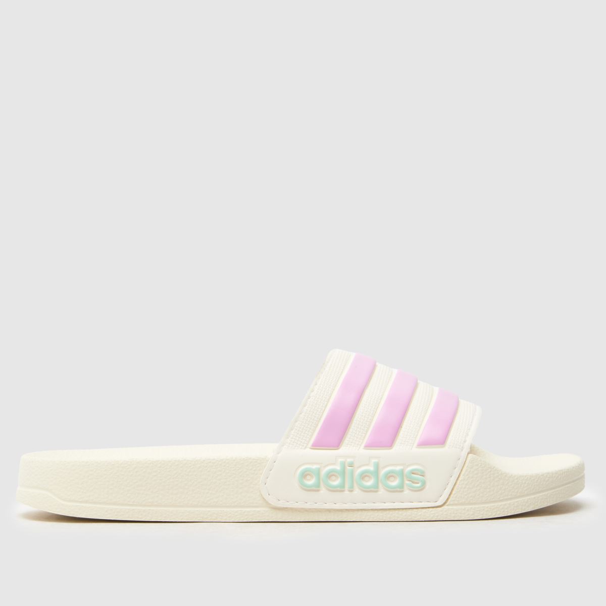 adidas Adilette Shower Girls Junior in Off-White Multi adidas Adilette Shower 1