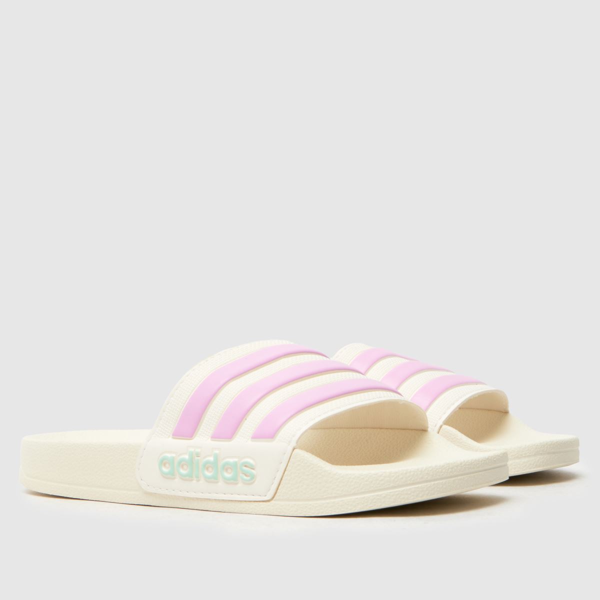 adidas Adilette Shower Girls Junior in Off-White Multi adidas Adilette Shower 4