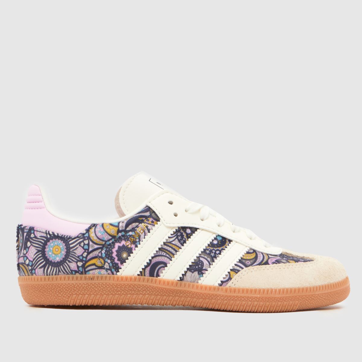 adidas Beige Multi Samba OG X Liberty Girls Junior Trainers