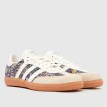 adidas Samba OG X Liberty Girls Junior in Beige Multi adidas Samba OG X Liberty,2 of 4