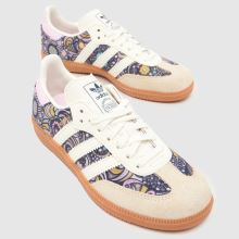 adidas Samba OG X Liberty Girls Junior in Beige Multi adidas Samba OG X Liberty,3 of 4