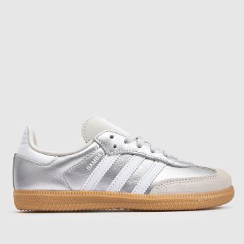 adidas Silver Samba OG Girls Junior