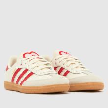 adidas Samba OG Girls Junior in Off-White Multi adidas Samba OG,2 of 4