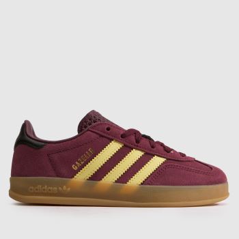 adidas Burgundy Gazelle Indoor Girls Junior