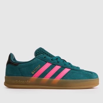 adidas Green Multi Gazelle Indoor Girls Junior