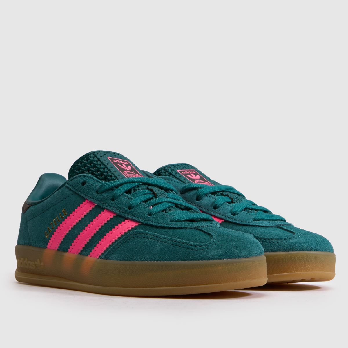 adidas Gazelle Indoor Girls Junior in Green Multi adidas Gazelle Indoor 1