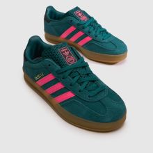 adidas Gazelle Indoor Girls Junior in Green Multi adidas Gazelle Indoor,3 of 4