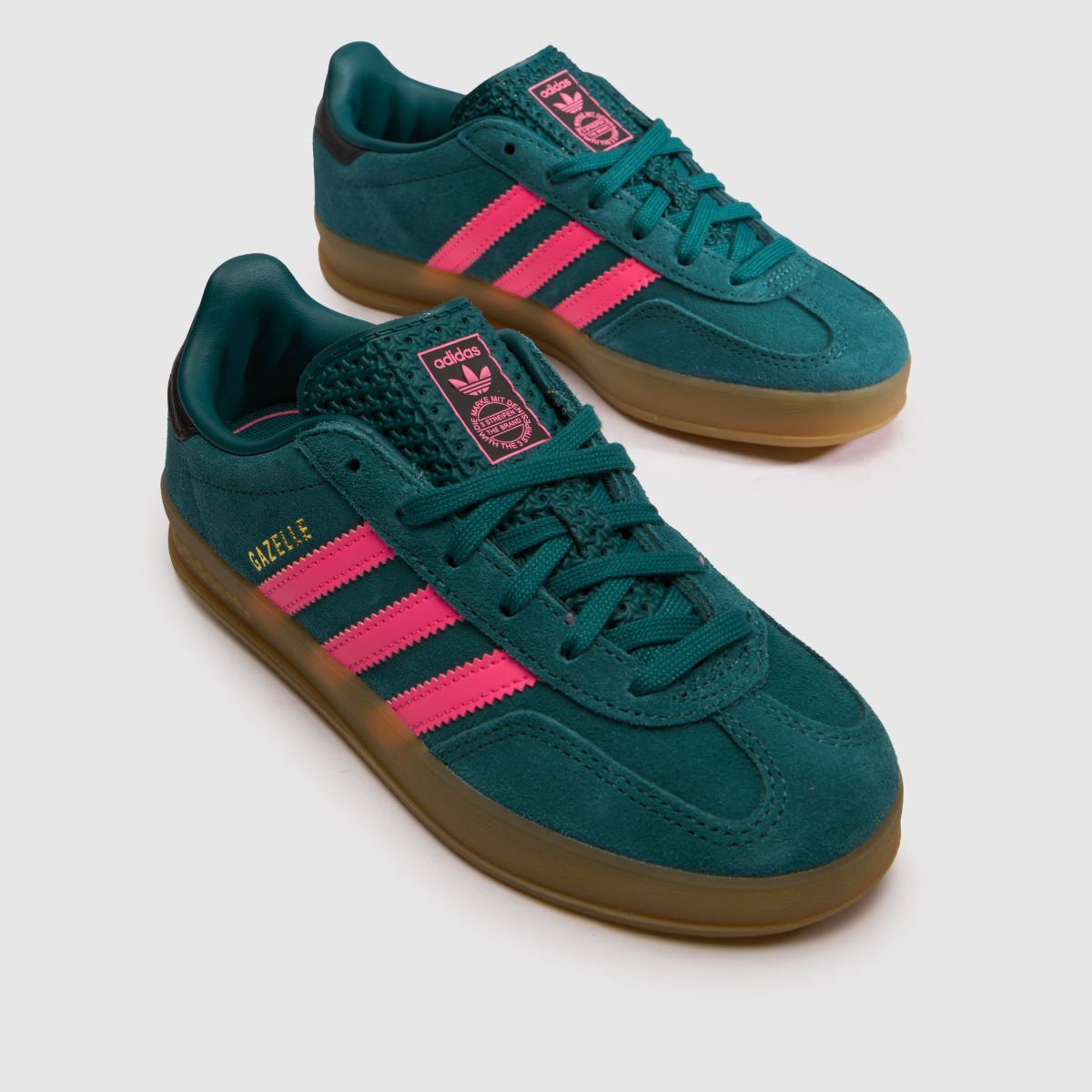 adidas Gazelle Indoor Girls Junior in Green Multi adidas Gazelle Indoor 4