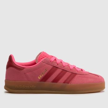adidas Pink Multi Gazelle Indoor Girls Junior