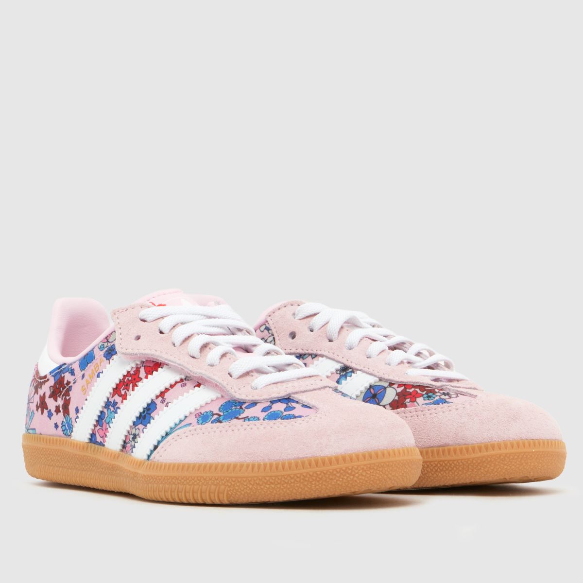 adidas x Liberty Samba OG Girls Junior in Pink Multi adidas x Liberty Samba OG 1