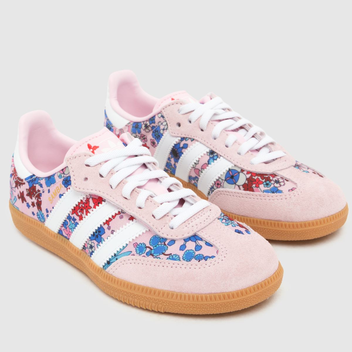 adidas x Liberty Samba OG Girls Junior in Pink Multi adidas x Liberty Samba OG 4