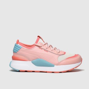 puma pink & blue rs-0 smart trainers junior puma pink & blue rs-0 smart trainers junior