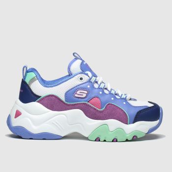 SKECHERS white & purple dlites 3.0 zenway trainers junior SKECHERS white & purple dlites 3.0 zenway trainers junior