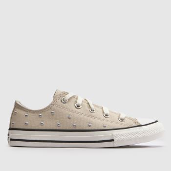Converse Beige Multi All Star Lo Girls Junior