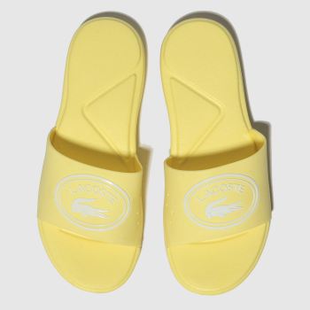 lacoste yellow l.30 slide sandals junior lacoste yellow l.30 slide sandals junior