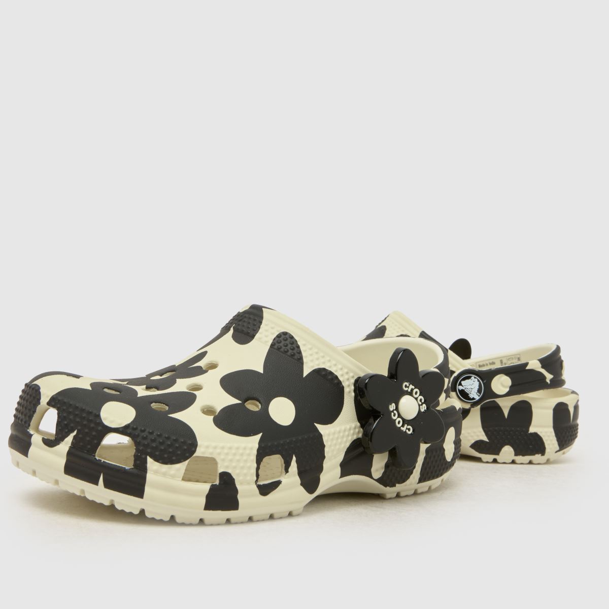 Crocs Classic Pop Petal Clog Girls Junior in Stone Multi Crocs Classic Pop Petal Clog 7