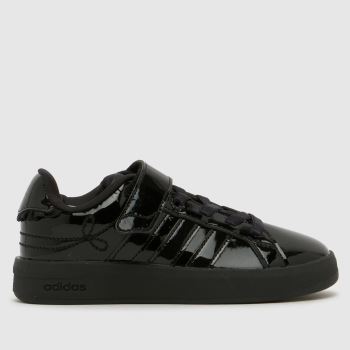 adidas Black Grand Court 3.0 Girls Junior
