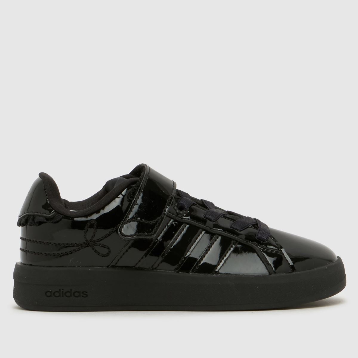 adidas Sportswear Kids' Grand Court 3.0 Trainers, Black, Size 12 Younger