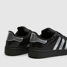 adidas Superstar II Girls Junior in Black & Silver adidas Superstar II,4 of 4