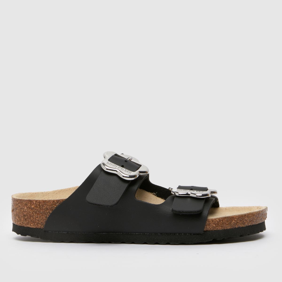 BIRKENSTOCK Black Arizona Flower Girls Junior Sandals