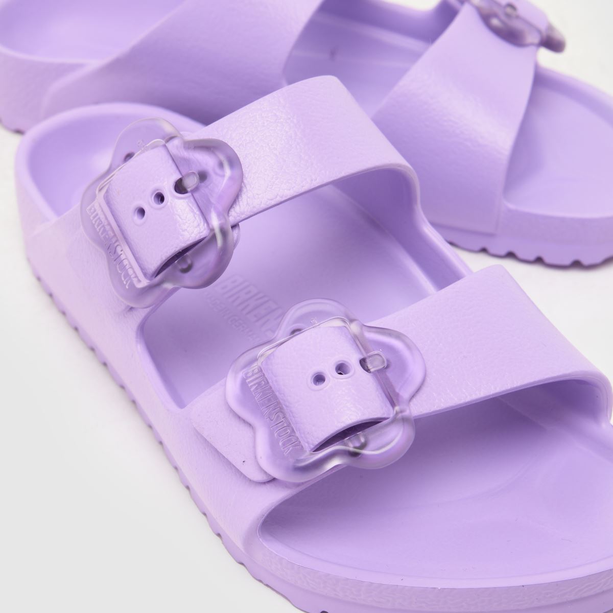 BIRKENSTOCK Arizona EVA Flower Buckle Girls Junior in Lilac BIRKENSTOCK Arizona EVA Flower Buckle 7