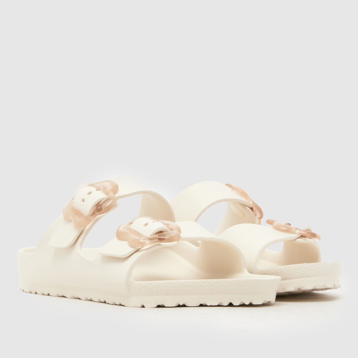 BIRKENSTOCK Arizona EVA Flower Buckle Girls Junior in Beige BIRKENSTOCK Arizona EVA Flower Buckle 1