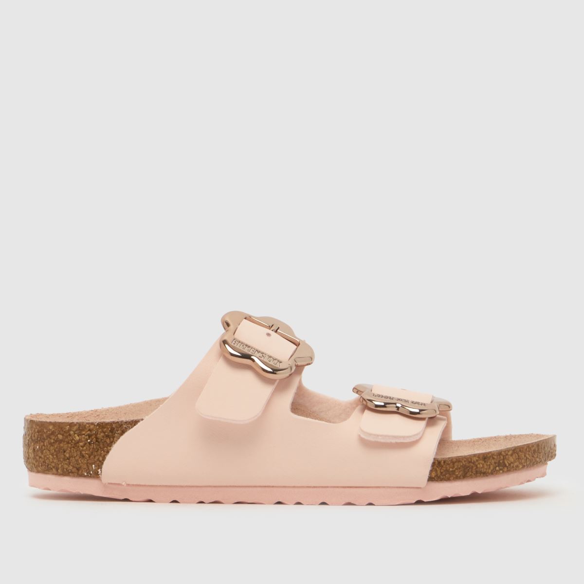 BIRKENSTOCK Pale Pink Arizona Flower Buckle Girls Junior Sandals