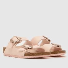 BIRKENSTOCK Arizona Flower Buckle Girls Junior in Pale Pink BIRKENSTOCK Arizona Flower Buckle,2 of 4