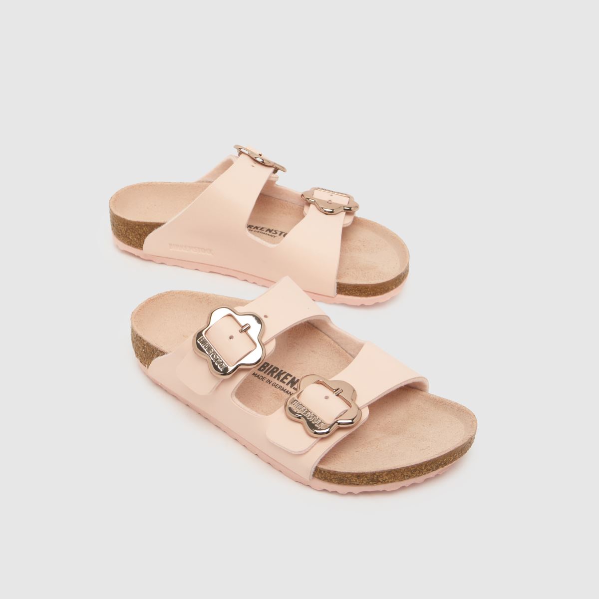 BIRKENSTOCK Arizona Flower Buckle Girls Junior in Pale Pink BIRKENSTOCK Arizona Flower Buckle 4
