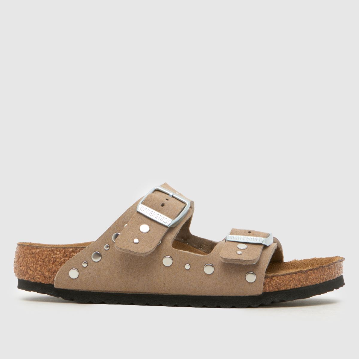 BIRKENSTOCK Taupe Arizona Rivets Narrow Fit Girls Junior Sandals