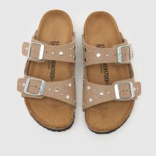 BIRKENSTOCK Arizona Rivets Narrow Fit Girls Junior in Taupe BIRKENSTOCK Arizona Rivets Narrow Fit,3 of 4