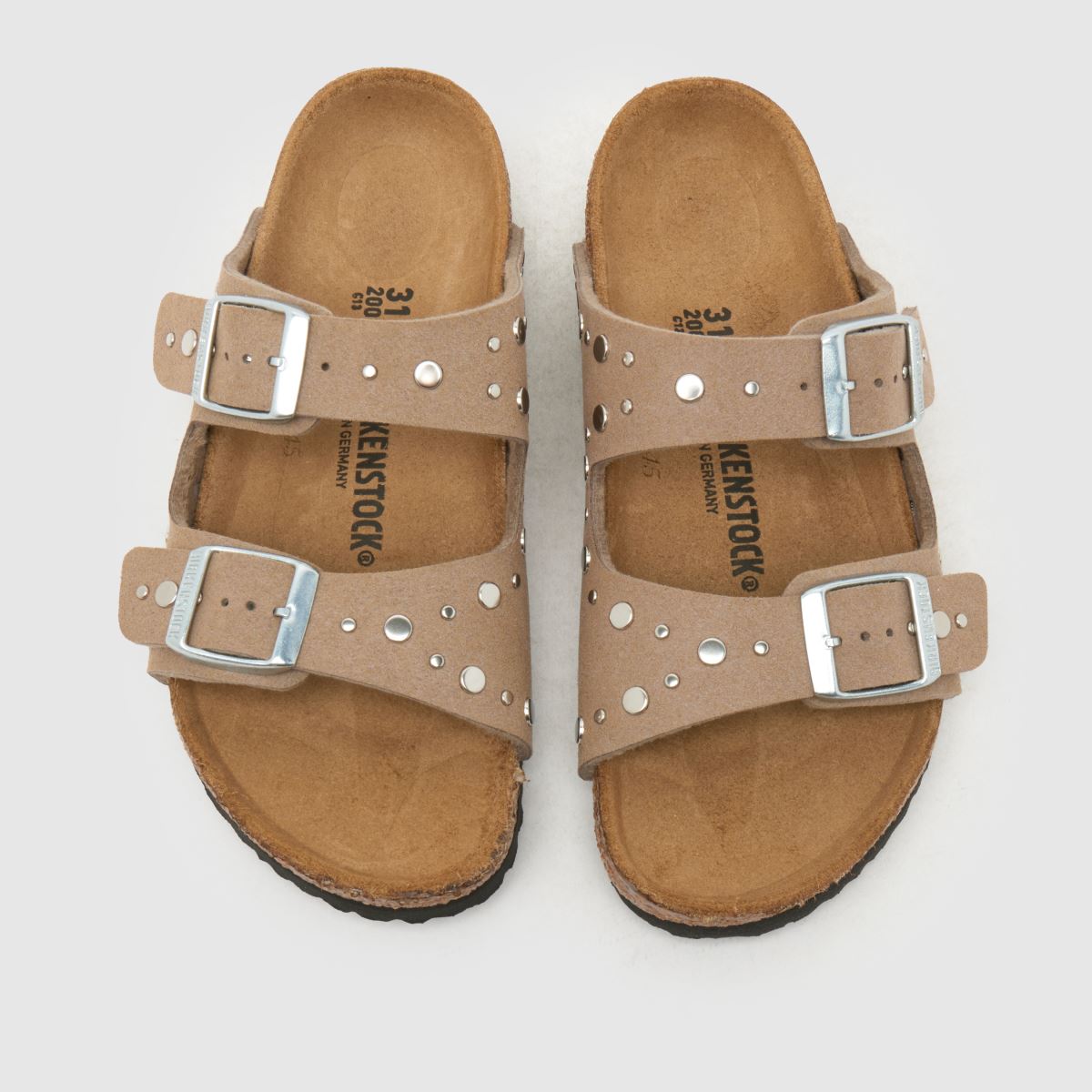 BIRKENSTOCK Arizona Rivets Narrow Fit Girls Junior in Taupe BIRKENSTOCK Arizona Rivets Narrow Fit 4