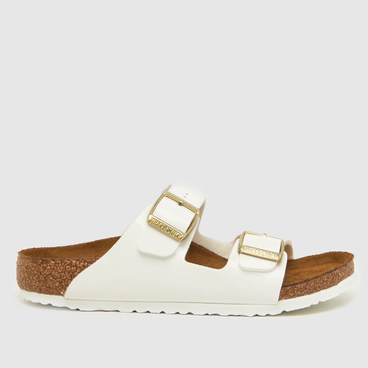 BIRKENSTOCK White Arizona Girls Junior Sandals